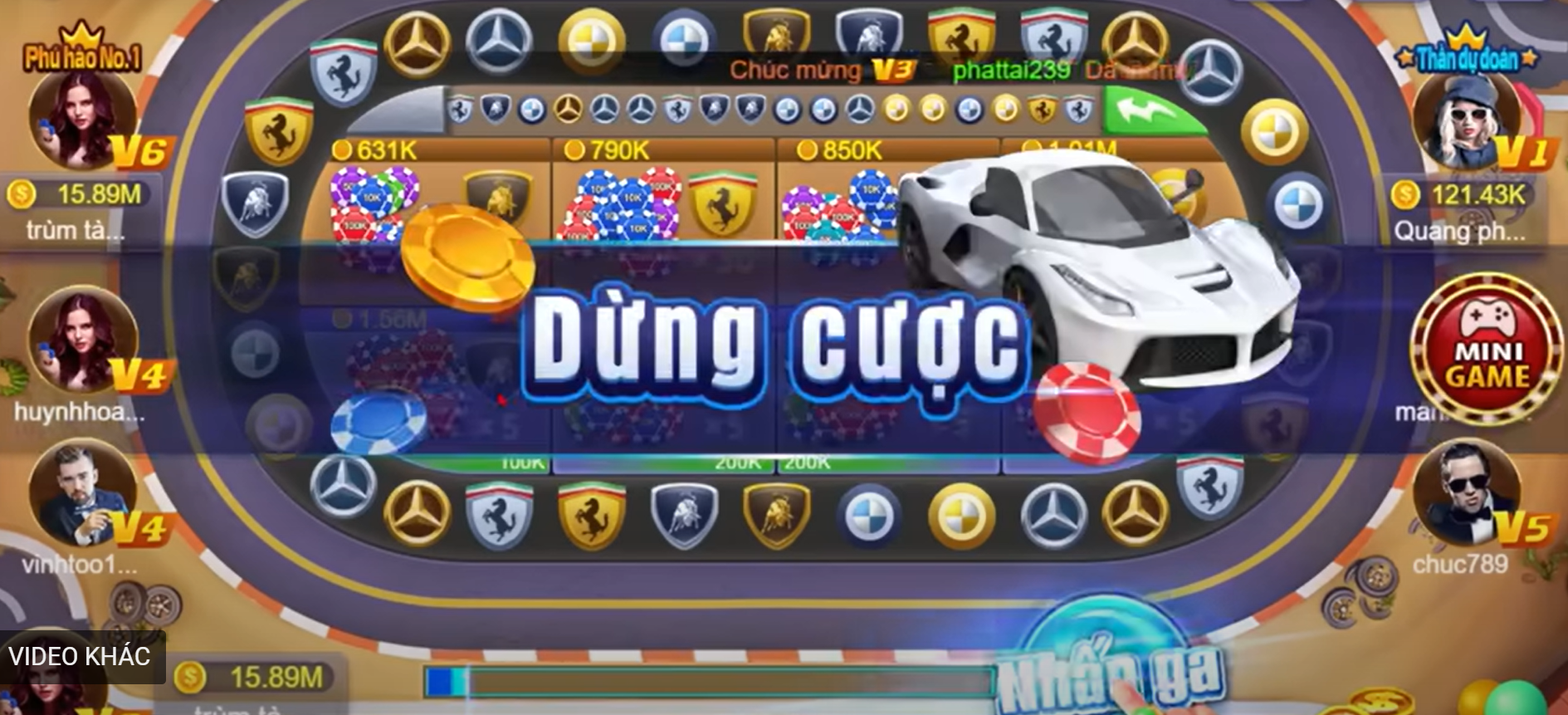 Phân tích chiến thuật game Siêu xe tại 68Gamebai.